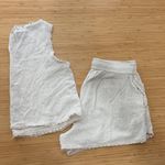 Allie Rose Cream Sleeveless Top and Shorts Set Photo 2