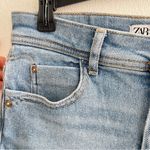 ZARA Cropped Blue Jeans Photo 2
