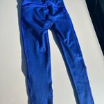 Athleta Electric Blue Fleece Leggings. S Photo 4
