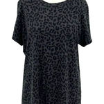 Harley Davidson Charcoal Gray Black Cheetah Print Tee Shirt Size XL Photo 0