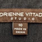 Adrienne Vittadini Charcoal Gray A-Line Skirt Size 10 Classic Gray Skirt Photo 5