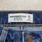 Abercrombie & Fitch A&F Kick Flare Ultra High Rise 26 Regular Medium Distressed Button Fly Photo 7
