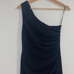 Dress the Population Black Martine Stretch
Crepe One-Shoulder Dress Photo 5