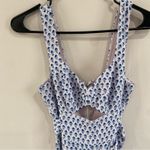 Rebecca Taylor Cutout Tulip Floral Sleeveless Wide-Leg Jumpsuit Navy Sz 0 Photo 8