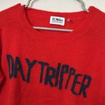 27 miles Malibu "day tripper" wool cashmere blend crop crewneck red sweater Vday Size M Photo 1