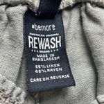 REWASH  Brand Wide Leg Pants Women's‎ Size Large Ruched High Waist Linen Rayon Photo 5