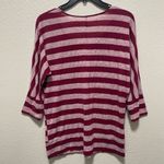 Mudd Y2K Marron Striped 3/4 Sleeve Dolman Top Photo 3