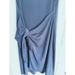 The Limited  Sleeveless Faux Wrap Dress Small Navy Blue Career Classic Minimalist Photo 4