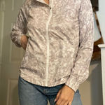 Athleta Racer Run Lightweight Jacket Size Small Pink Grey Camo Photo 0