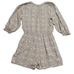 BeachGold Romper Womens Extra Large Beige Cheetah Animal Print Anthropologie Tan Size XL Photo 1