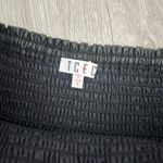 TCEC  Black Smocked Flowy Shorts Photo 3