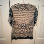 Vivienne Tam  Scarf Print Beige and Dark Green Tee Photo 2