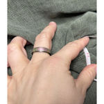 Nicole Miller  Linen Blend Button Up Olive Green Size Large Pockets Button Up Photo 6