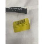 Loveu.Dear Medium White Shirt Dress‎ Coverup Button Pocket Oversized Photo 10