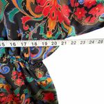 Victoria's Secret Vintage 90s Gold Label Robe Womens S Black Satin Floral Kimono Photo 6