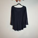 Calypso St. Barth  navy blue linen tunic top Photo 4