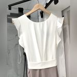 DRESSY and VERY ELEGANT VICTORIANA Jumpsuit🌹 White Size 4 Photo 4