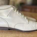 New York Transit Vintage NY Transit Women’s Ivory Genuine Leather Made In Brazil Lace Up High Top Photo 0