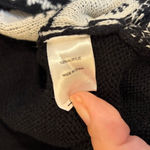 Made‎ for Me to Look Amazing Black Aztec Print Fringe Open Front Cardigan M Size M Photo 3