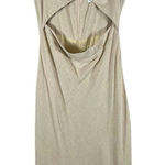 Petal And Pup Tan Bare Midriff Linen Viscose Blend Midi Dress Size 4 Boho Photo 0