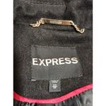 EXPRESS Women’s Coat Ruffle Belted Size Black Size XS Photo 5