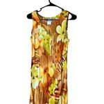 Vintage Hilo‎ Hattie Hawaiian Floral Print Maxi Dress Size 10 Orange Photo 1