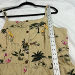 Old Navy Tan Safari Jungle Linen Blend Sundress Sz XL Photo 5