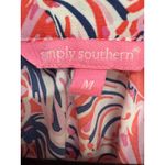 Simply Southern  women's seashell multicolor peasant blouse Medium Beach Preppy Photo 5