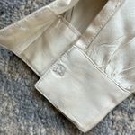 Vintage British Crown Colony Silk Button Down Pleated Blouse Cream 8 Photo 5