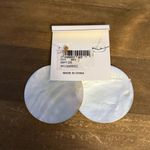 Dress Barn blue floral shell earrings Photo 3