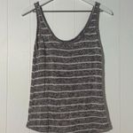 Mimi Chica Knit Tank Top Blouse Gray Purple White Striped Size Small Photo 3