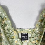 SheIn Pastel Green Ditsy Floral Tiered Ruffle Detail Tank Dress Small S Summer Photo 2