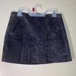 BLANK NYC 100% Leather Suede Skirt Charcoal Grey Size 28 Photo 0