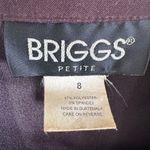 Briggs New York Briggs Colorblock faux suede full zip jacket brown size 8 Photo 6
