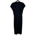 Veronica Beard  Giana Linen Button Down Midi Dress Women’s Black Size 6 Photo 2