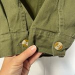 Thread & Supply Olive Green Button cotton shirt jacket size medium Photo 4