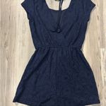 Maurice's  Navy Blue Lace Romper Photo 1