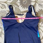 Swimsuits for All One Piece Swimsuit Colorblock Stripes 18 New Blue Photo 3