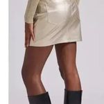 Generation Love NWT Zaya Vegan Leather Skirt Gold Size 0 Photo 2