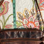 LEVOGUE genuine leather crossbody purse bag distressed leather brown hippie boho Photo 3