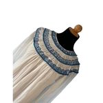 Free People  Women's Erin Ivory Embroidered Long Sleeve Mini Dress Size XS Photo 7