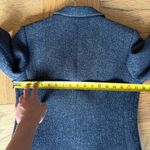 Club Monaco Wool Military Coat, Size S, Heathered Navy Photo 7