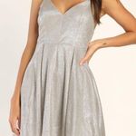 Lulus  Glitter Skater Mini Dress Photo 0