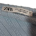 ZARA Cable Weave Straight Neck Dress - Blue - Medium Photo 7