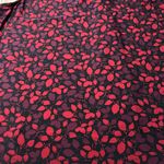 Anne Klein Red and Black Patterned Top Size XL Photo 4