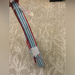 NWT Lobster Blue Red White Stripes Striped Beaded Bag Coastal Brand New Photo 4