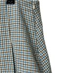 ZARA Plaid Box Pleated Skort Skirt Herringbone Hi Waist Women’s Size M New Photo 4