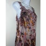 Vintage Silk Butterfly Fairy Princess Floral Top/Mini Dress Purple Size M Photo 6