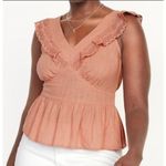 Old Navy NWT ruffled crochet peplum top small Photo 9