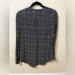 Brina & Em long sleeve navy polka dot Work Blouse size M Size M Photo 1